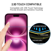 For iPhone 16 Plus 25pcs Full Glue Screen Tempered Glass Film