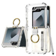 For Samsung Galaxy Z Flip6 / Flip7 FE GKK Airbag Protective Phone Case with Ring & Pen(Transparent) - free shipping - PMC Jewellery - Order now!
