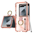 For Samsung Galaxy Z Flip6 / Flip7 FE GKK Airbag Protective Phone Case with Ring & Pen(Pink) - free shipping - PMC Jewellery - Order now!