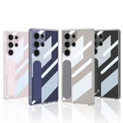 For Samsung Galaxy S25 Ultra 5G GKK Space Silicone Wristband Phone Case(Gray)
