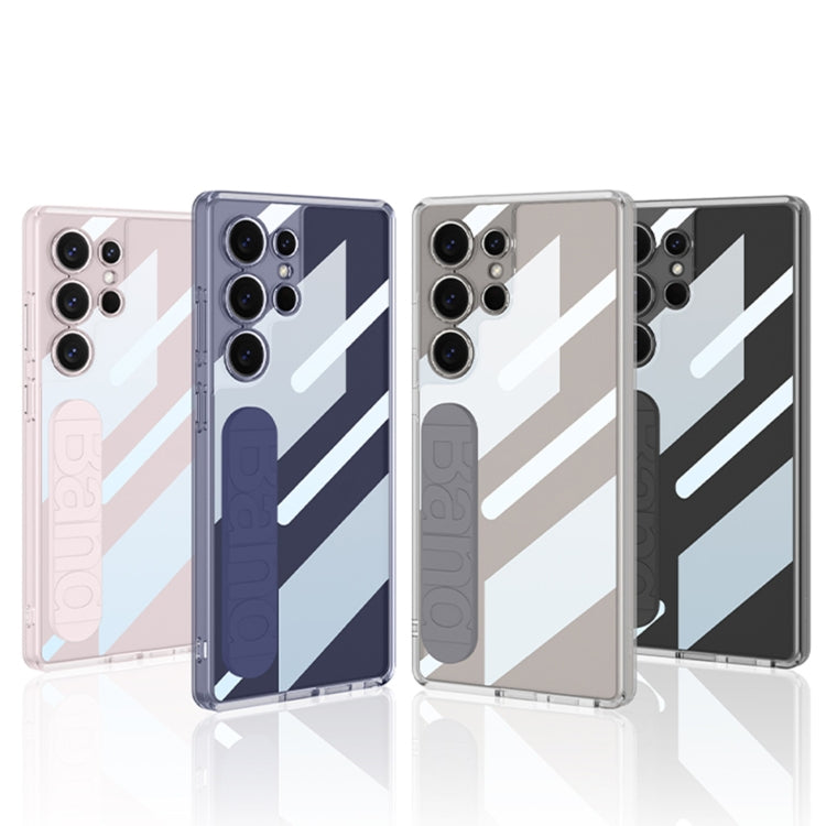 For Samsung Galaxy S25 Ultra 5G GKK Space Silicone Wristband Phone Case(Gray)