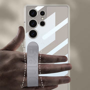 For Samsung Galaxy S25 Ultra 5G GKK Space Silicone Wristband Phone Case(Gray)