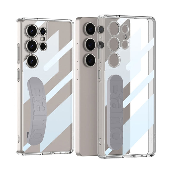 For Samsung Galaxy S25 Ultra 5G GKK Space Silicone Wristband Phone Case(Gray)