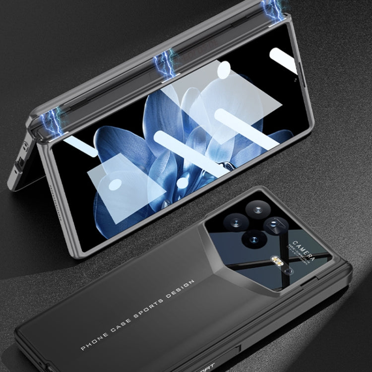 For Xiaomi Mix Fold 4 GKK Integrated Magnetic Blade Ultra-thin Full Coverage Phone Case(Grey)