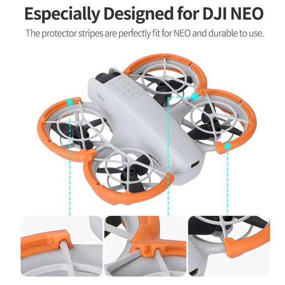For DJI Neo Sunnylife Propeller Protective Guard Anti-collision Ring Cover(Orange)