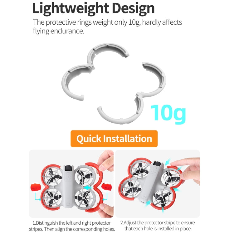 For DJI Neo Sunnylife Propeller Protective Guard Anti-collision Ring Cover(Orange)