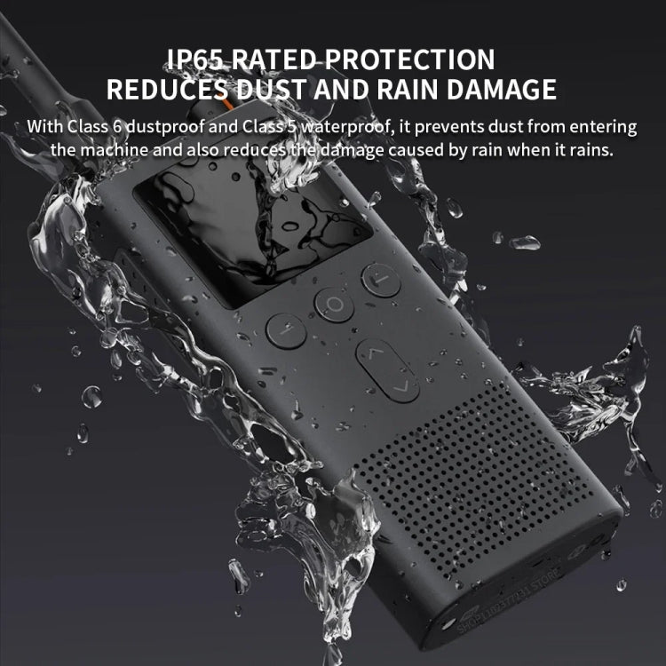 Original Xiaomi IP65 Water-resistant UV Dual Band Walkie Talkie 3(Black)
