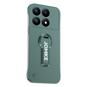 For Redmi K70 Baking Varnish 360 Rotate Holder No Frame PC Phone Case(Green)