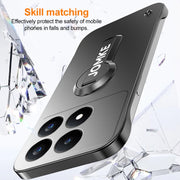 For Redmi K70 Baking Varnish 360 Rotate Holder No Frame PC Phone Case(Black)