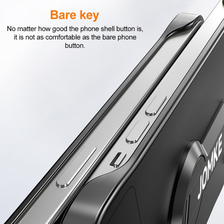 For Redmi K70 Pro Baking Varnish 360 Rotate Holder No Frame PC Phone Case(Silver)