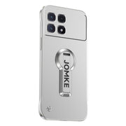 For Redmi K70 Ultra Baking Varnish 360 Rotate Holder No Frame PC Phone Case(Silver)