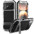 For iPhone 16 Plus R-JUST Life Waterproof Dustproof Shockproof Holder Phone Case(Silver) - free shipping - PMC TechLife - Order now!