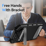For iPhone 16e R-JUST Life Water-resistant Dustproof Shockproof Holder Phone Case(Black)