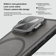 For iPhone 16 Pro Max NILLKIN CamShield Prop MagSafe Magnetic Translucent PC Phone Case(Black)