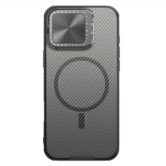 For iPhone 16 Pro Max NILLKIN CamShield Prop MagSafe Magnetic Translucent PC Phone Case(Black)