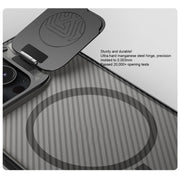 For iPhone 16 Pro NILLKIN CamShield Prop MagSafe Magnetic Translucent PC Phone Case(Black)