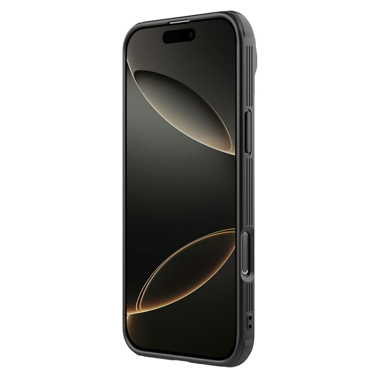 For iPhone 16 Pro NILLKIN CamShield Prop Translucent PC Phone Case(Black)