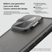 For iPhone 16 Pro NILLKIN CamShield Prop Translucent PC Phone Case(Black)