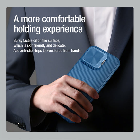 For iPhone 16 Pro Max NILLKIN CamShield Prop MagSafe Magnetic PC Phone Case(Blue)