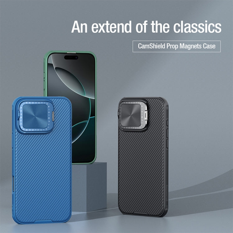 For iPhone 16 Pro NILLKIN CamShield Prop MagSafe Magnetic PC Phone Case(Black)