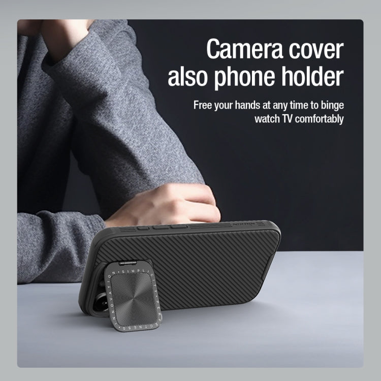 For iPhone 16 Pro NILLKIN CamShield Prop MagSafe Magnetic PC Phone Case(Black)