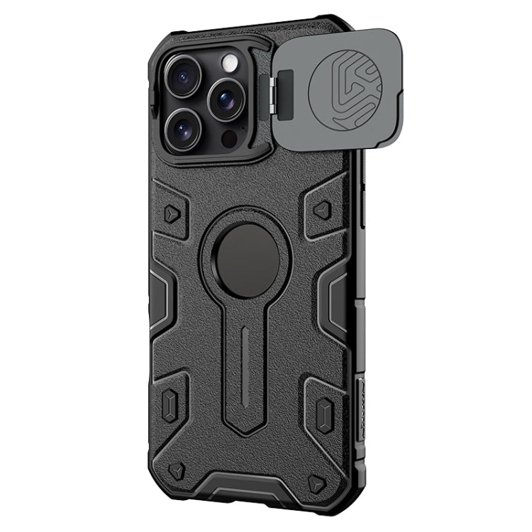 For iPhone 16 Pro Max NILLKIN Black Rhino Prop MagSafe Magnetic PC Phone Case(Black)