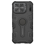 For iPhone 16 Pro Max NILLKIN Black Rhino Prop MagSafe Magnetic PC Phone Case(Black)