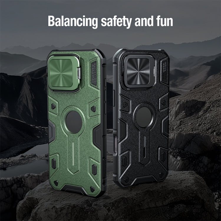 For iPhone 16 Pro Max NILLKIN Black Rhino Prop MagSafe Magnetic PC Phone Case(Black)