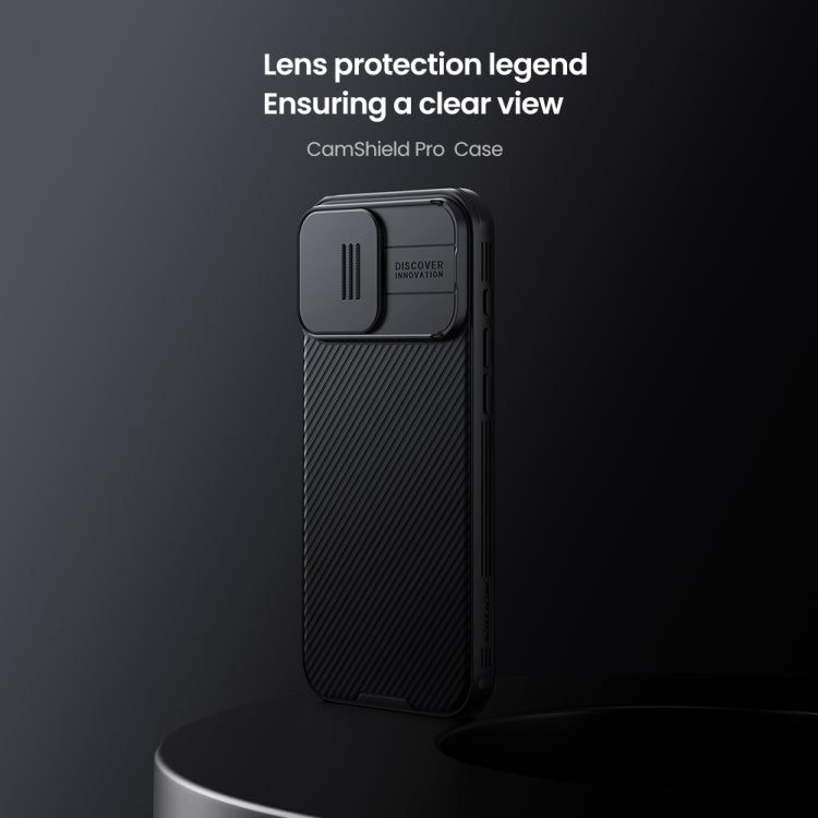 For iPhone 16 Pro Max NILLKIN CamShield Pro PC Phone Case(Black)