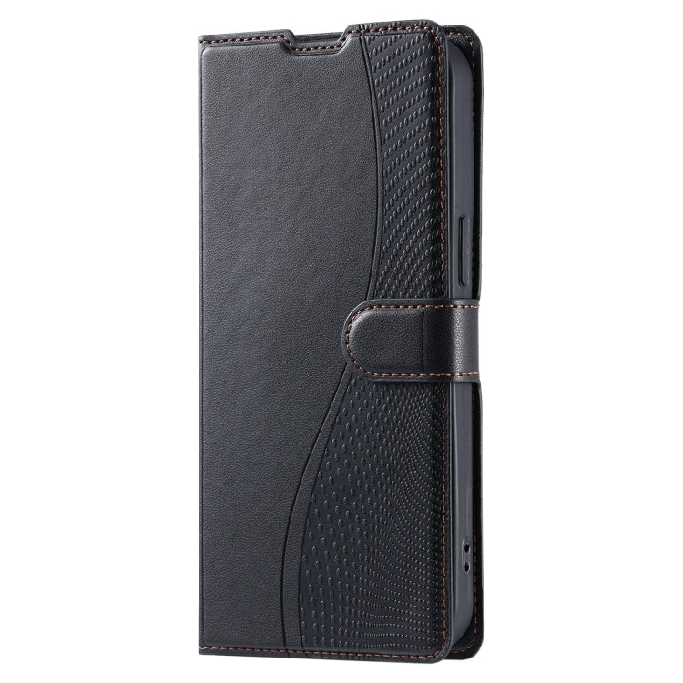 For Redmi K70 Voltage Ultra-thin Dot Leather Phone Case(Black)