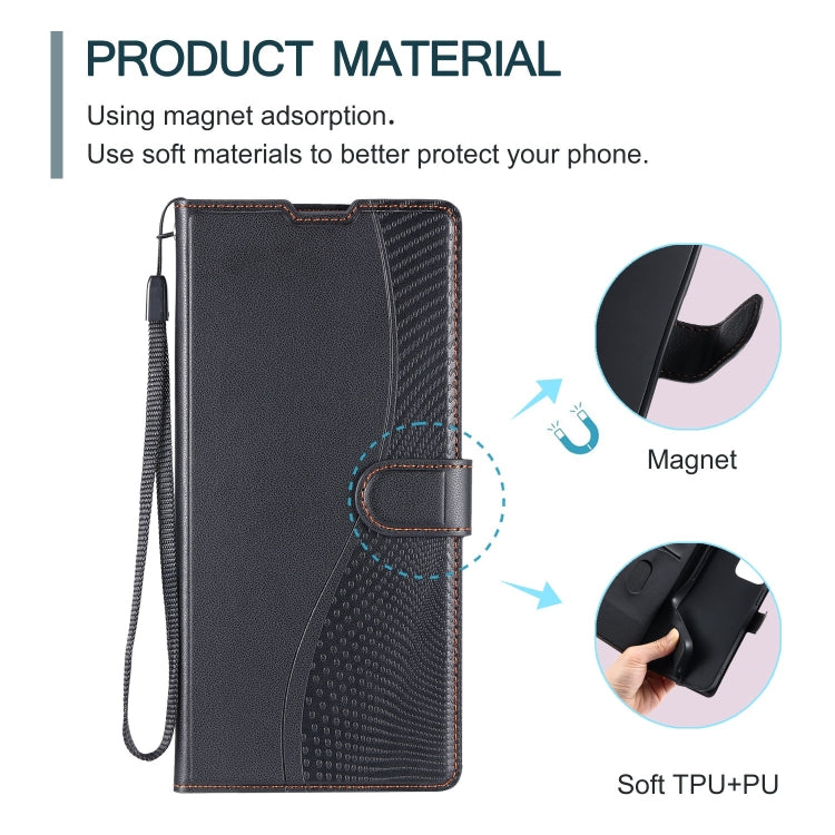 For Redmi K70 Voltage Ultra-thin Dot Leather Phone Case(Black)