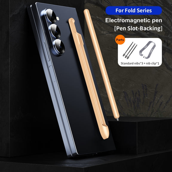 For Samsung Galaxy Z Fold6 / 5 / 4 / 3 Electromagnetic Stylus Pen with Pen Slot(Pink)