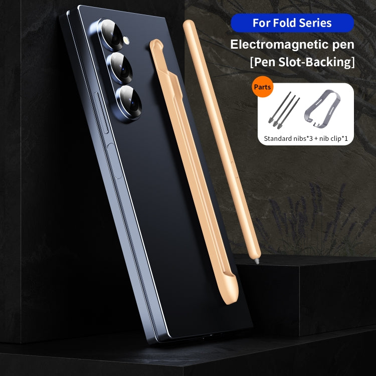 For Samsung Galaxy Z Fold6 / 5 / 4 / 3 Electromagnetic Stylus Pen with Pen Slot(Pink)