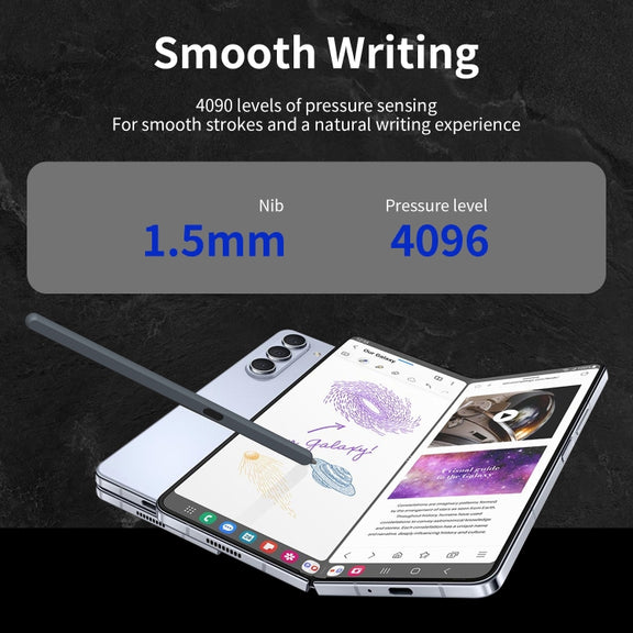 For Samsung Galaxy Z Fold6 / 5 / 4 / 3 Electromagnetic Stylus Pen with Pen Slot(Grey)