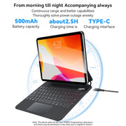 For iPad Pro 12.9 2020 / 2018 Yesido Dual-sided Clip Digital Display Magnetic Keyboard Leather Case(Black)