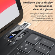 For iPad Pro 12.9 2020 / 2018 Yesido Dual-sided Clip Digital Display Magnetic Keyboard Leather Case(Black)