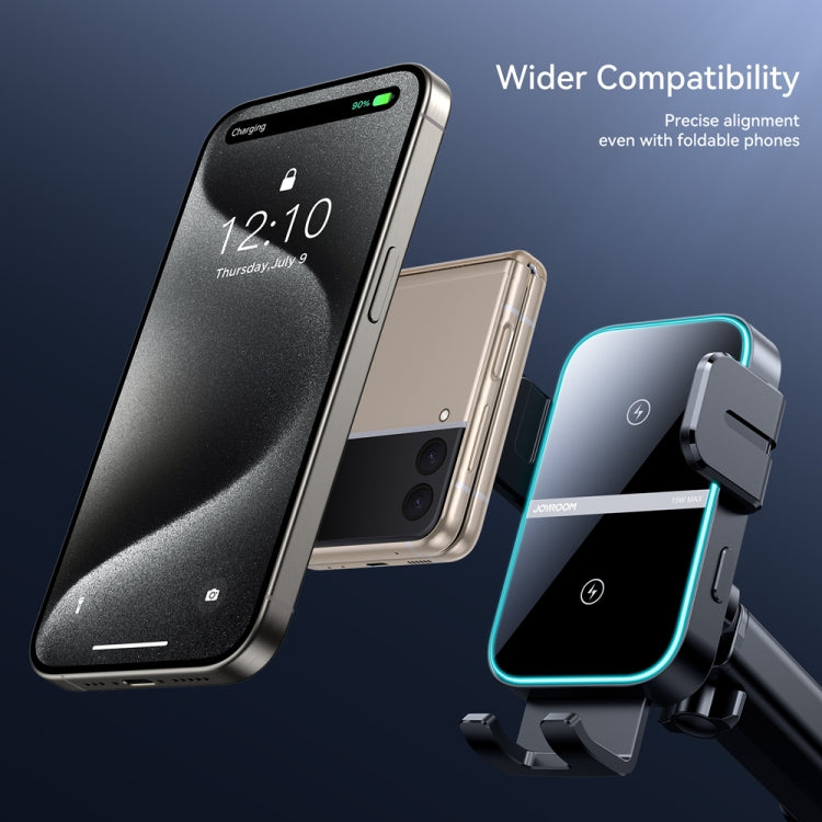JOYROOM JR-ZS246S Car Instrument Platform Wireless Charger Phone Holder(Black)