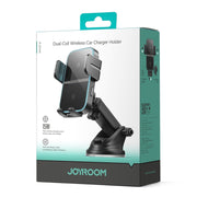 JOYROOM JR-ZS246S Car Instrument Platform Wireless Charger Phone Holder(Black)