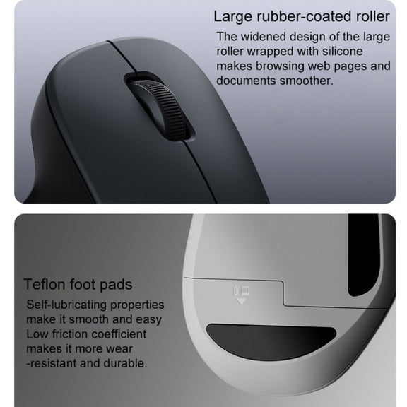 Original Xiaomi XMWXSB04YM 2.4GHz Portable Wireless Mouse Comfort Edition(Grey)