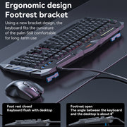 Yesido KB21 104-key 1.5m USB Wired Keyboard with Breathing Light(Black)