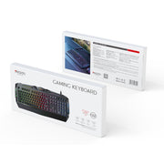 Yesido KB21 104-key 1.5m USB Wired Keyboard with Breathing Light(Black)
