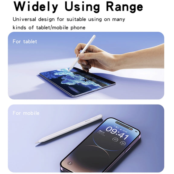 Yesido ST15 Anti-mistouch Magnetic Adhesive Active Universal Capacitive Stylus Pen(White)