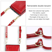 For iPhone 16 Pro Max Square Zipper Wallet Bag TPU+PU Back Cover Case(Red)