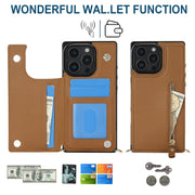 For iPhone 16 Pro Cross-body Zipper Square Phone Case(Brown)