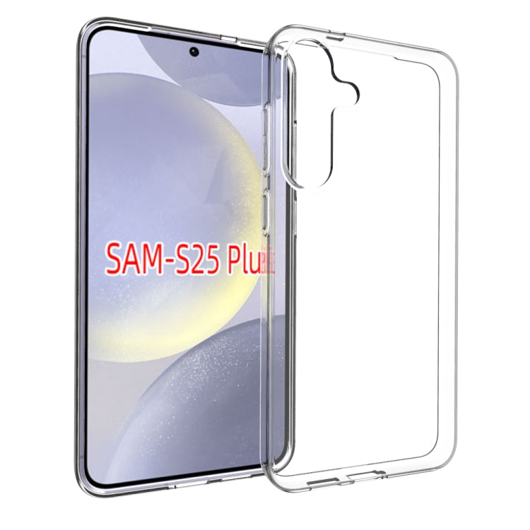 For Samsung Galaxy S25+ 5G Water-resistant Texture TPU Phone Case(Transparent)