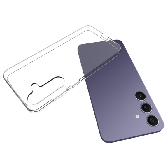 For Samsung Galaxy S25+ 5G Water-resistant Texture TPU Phone Case(Transparent)