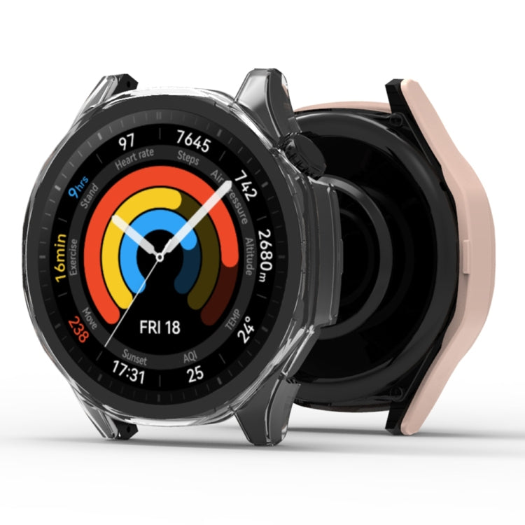 For Huawei Watch GT 5 46mm Tempered Glass Film Integrated PC Watch Protective Case(Black)