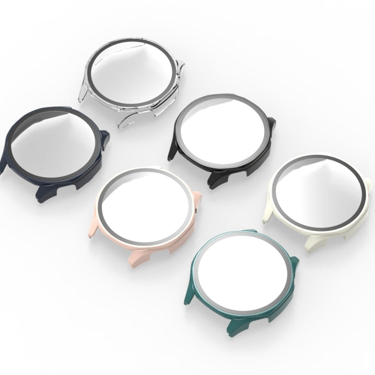 For Huawei Watch GT 5 46mm Tempered Glass Film Integrated PC Watch Protective Case(Ivory White)
