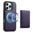 For iPhone 16 Pro Max Denior Carbon Fiber Texture Leather Card Bag MagSafe Phone Case(Purple) - free shipping - PMC TechLife - Order now!