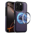 For iPhone 16 Pro Max Denior Carbon Fiber Texture Leather MagSafe Phone Case(Purple) - iPhone 16 Pro Max Cases by Denior | Online Shopping South Africa | PMC TechLife | Buy Now Pay Later Mobicred